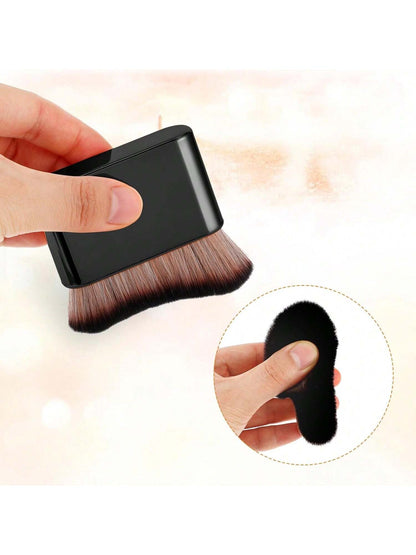 Self-Tanning Brush, Soft Body Makeup Brush, Portable Self-Tanning Brush, Self-Tanning Face Brush, Suitable For Body And Legs Makeup (Black), Foundation Brush, Concealer Brush, Blush Brush, Contour Bru
