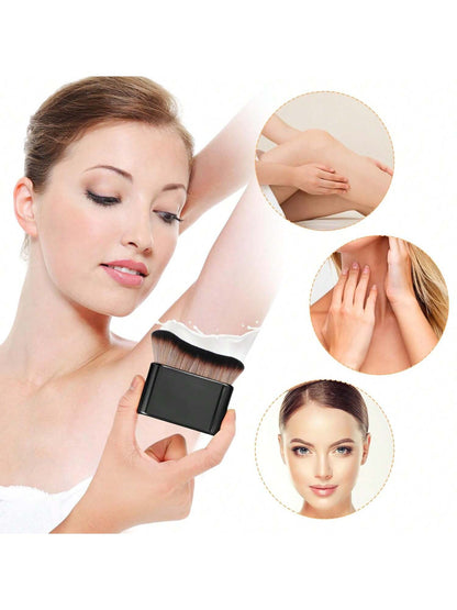 Self-Tanning Brush, Soft Body Makeup Brush, Portable Self-Tanning Brush, Self-Tanning Face Brush, Suitable For Body And Legs Makeup (Black), Foundation Brush, Concealer Brush, Blush Brush, Contour Bru