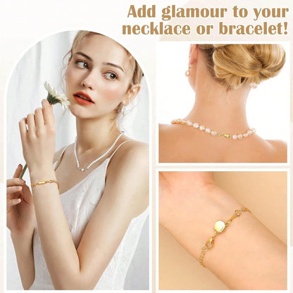 Set Of 24 Magnetic Necklace Fasteners In 3 Designs, Including Round, Cylindrical, And Tubular Styles.These Magnetic Clasps Serve As Connectors And Locking Mechanisms For Bracelet Extensions, Suitable