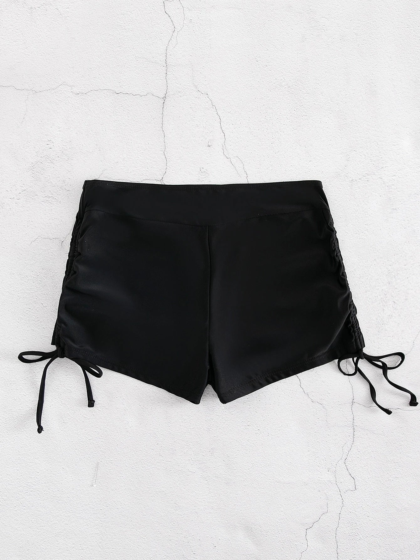 SHEIN Swim Summer Beach Drawstring Side Bikini Shorts
