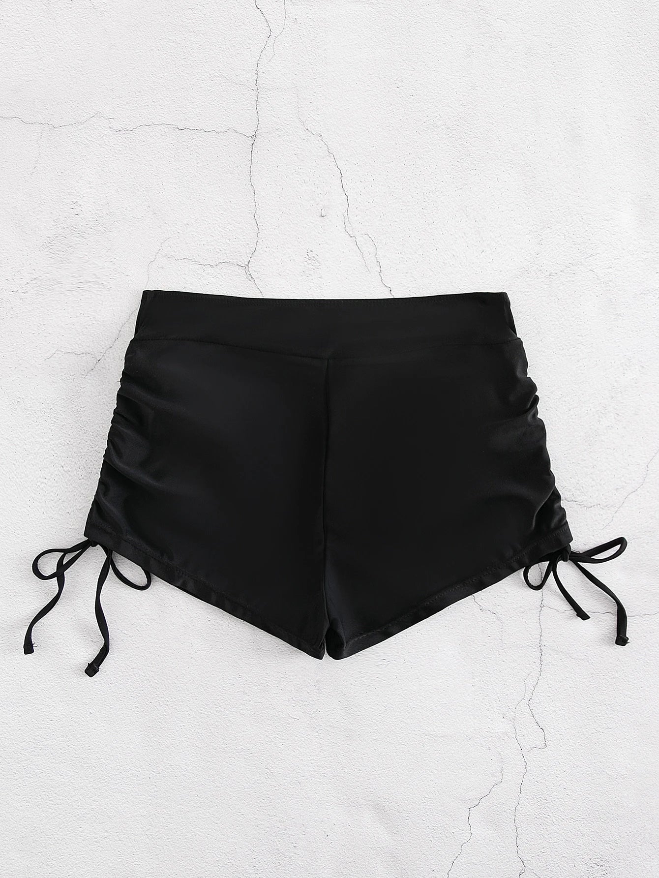 SHEIN Swim Summer Beach Drawstring Side Bikini Shorts