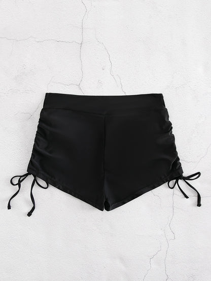 SHEIN Swim Summer Beach Drawstring Side Bikini Shorts