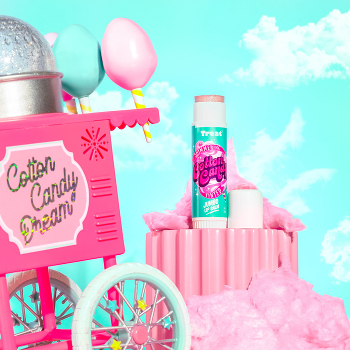 Shimmering Cotton Candy Tinted Jumbo Organic Lip Balm