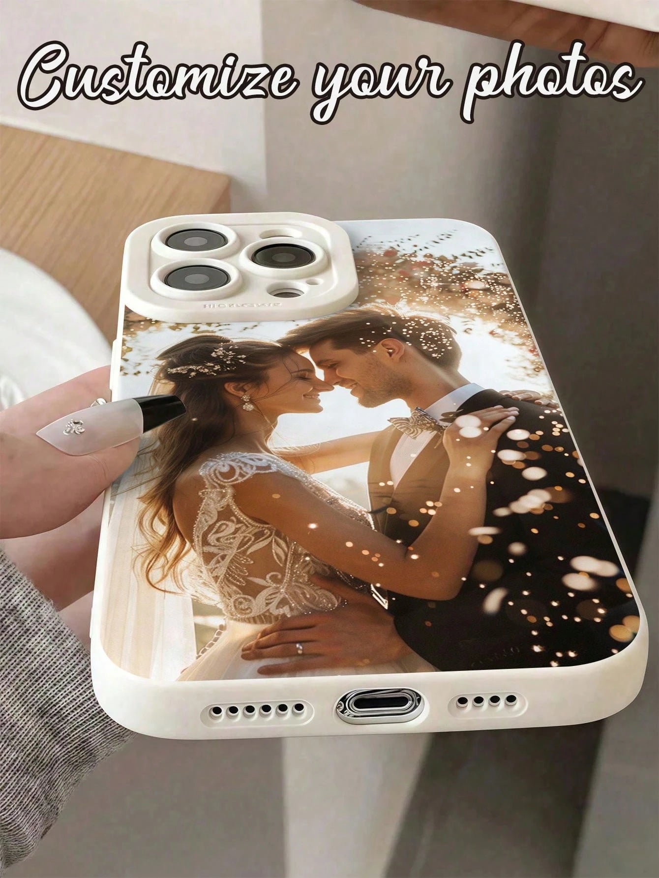 Shockproof DIY Customized Photo Phone Case, Personalized Image Case, Anniversary Wedding Birthday Mother's Father's Day Gift For Him Her, Fits 11 12 13 14 15 16 Pro Max, A14 A15 A55 A56 A34 A35, S23 S