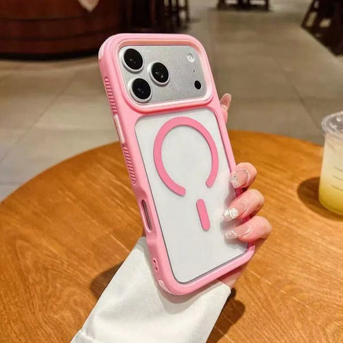 Shockproof Matte Transparent Magnetic Phone Case Compatible With IPhone 16/17 Pro Max, Personalized Minimalist Slim Protective Cover For IPhone 14/13/12/11, Anti-Slip For IPhone 16 Plus