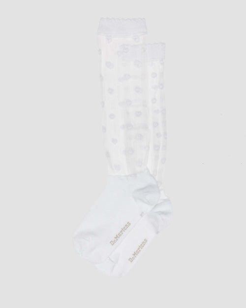 Short Heart Mesh Organic Cotton Blend Socks