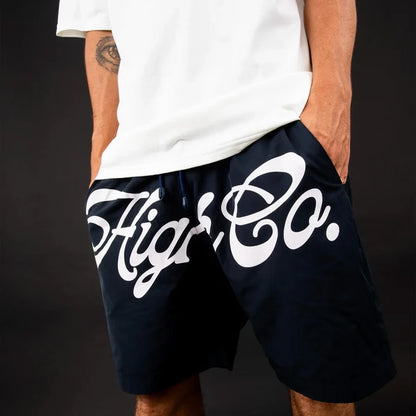 Shorts Script Navy - Four Street