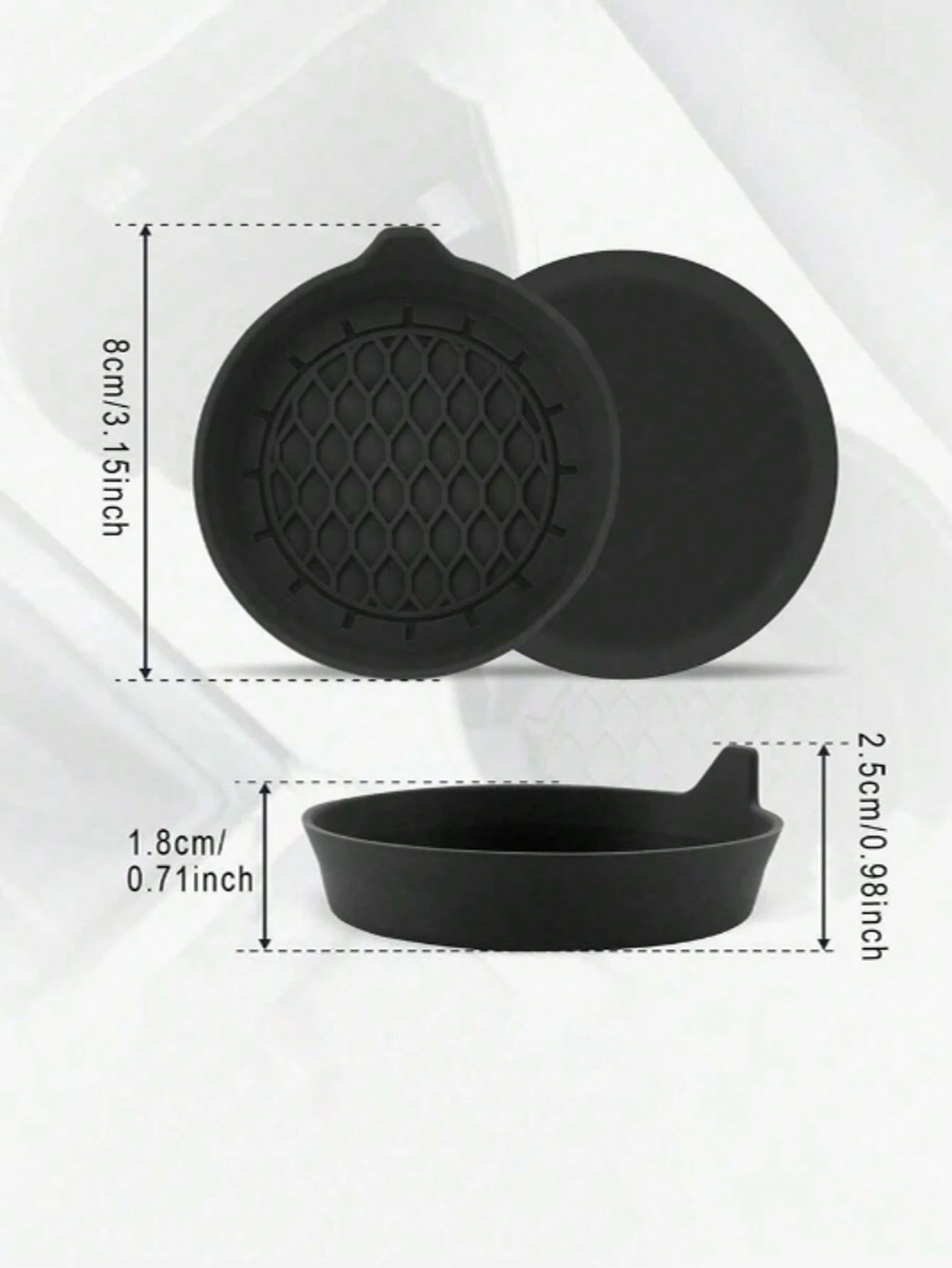Silicone Car Cup Holder Coaster, Anti-Slip Design, Rhinestone Crystal Inlaid, Car Water Bottle Base, Car Water Bottle Anti-Slip Pad, Water Bottle Base, Car Interior Anti-Slip Pad, Car Interior Accesso
