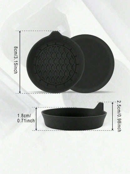 Silicone Car Cup Holder Coaster, Anti-Slip Design, Rhinestone Crystal Inlaid, Car Water Bottle Base, Car Water Bottle Anti-Slip Pad, Water Bottle Base, Car Interior Anti-Slip Pad, Car Interior Accesso