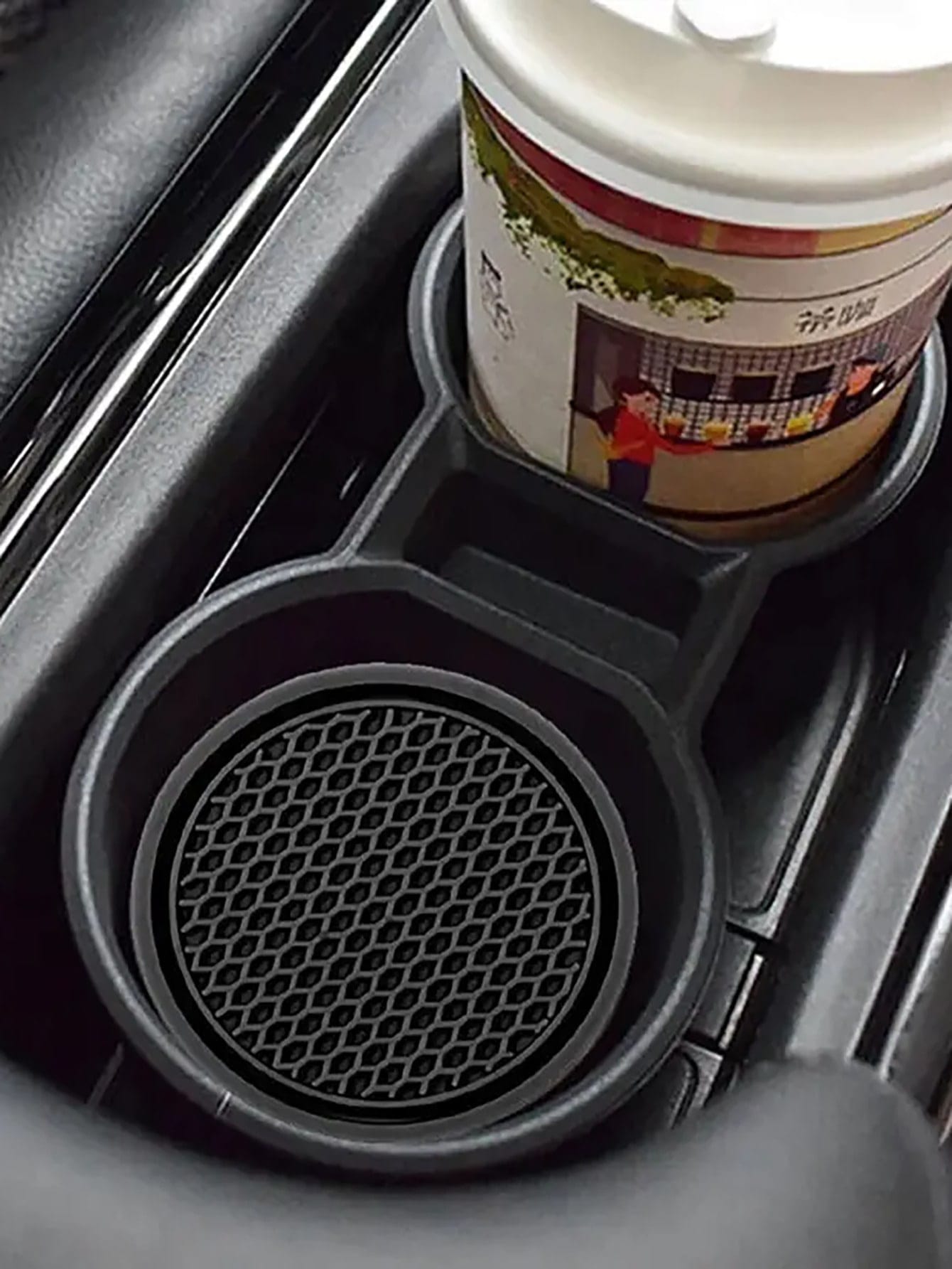 Silicone Car Cup Holder Coaster, Anti-Slip Design, Rhinestone Crystal Inlaid, Car Water Bottle Base, Car Water Bottle Anti-Slip Pad, Water Bottle Base, Car Interior Anti-Slip Pad, Car Interior Accesso