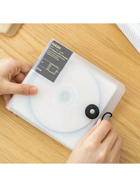 Simple For DVD Disc Box Home CD Bag Storage Book 12 In CD Storage Box Car Portable Disc Bag Game Disc Vinyl Record Storage