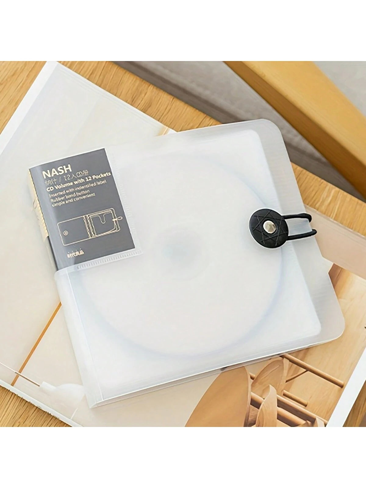 Simple For DVD Disc Box Home CD Bag Storage Book 12 In CD Storage Box Car Portable Disc Bag Game Disc Vinyl Record Storage