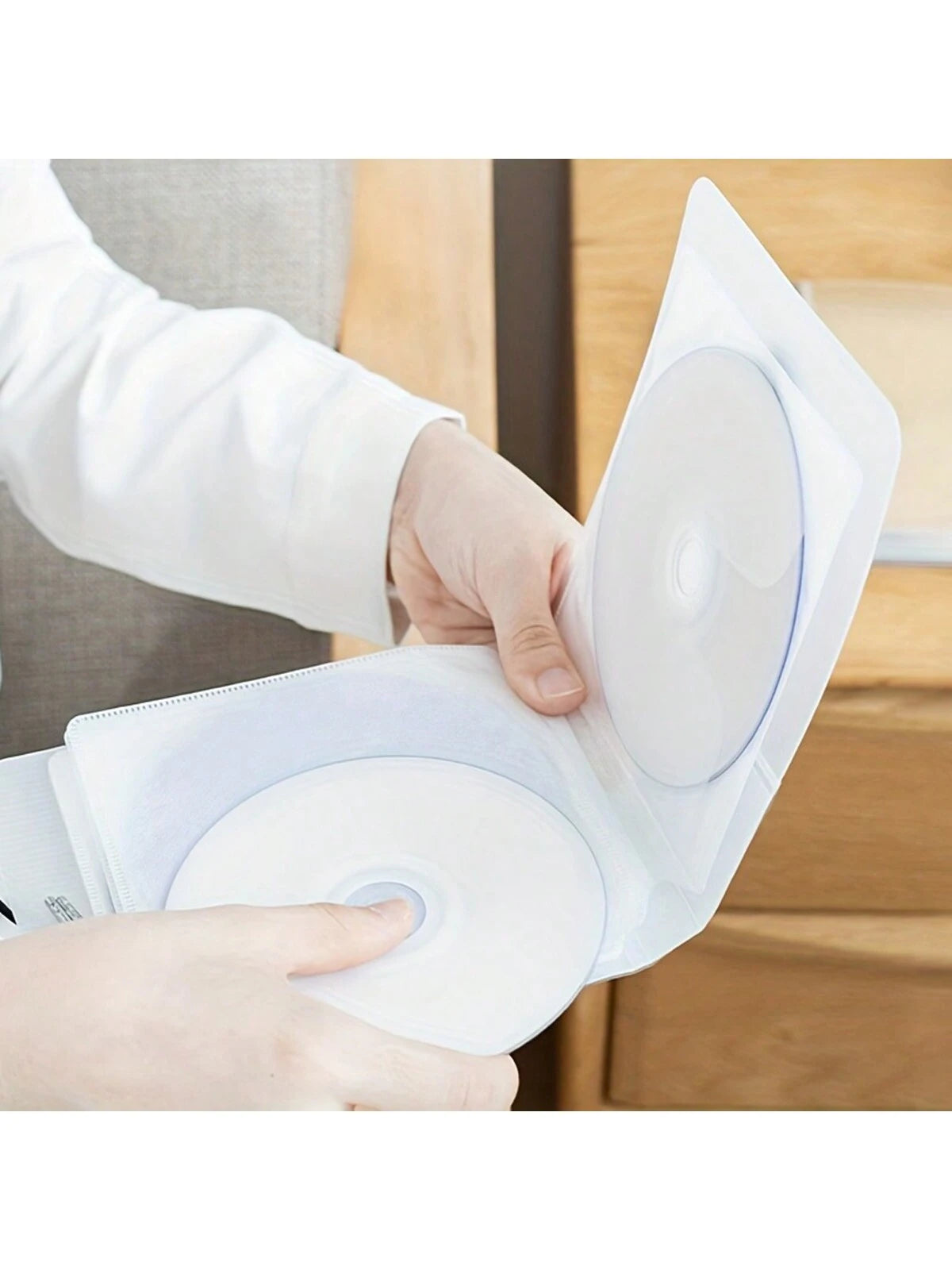 Simple For DVD Disc Box Home CD Bag Storage Book 12 In CD Storage Box Car Portable Disc Bag Game Disc Vinyl Record Storage