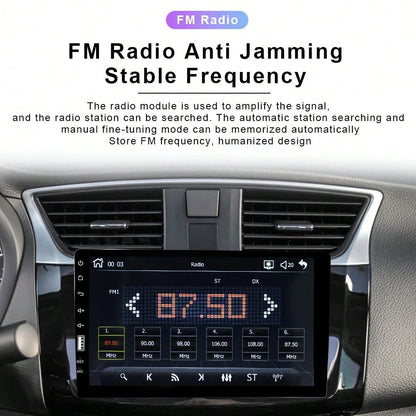 Single Din Car Stereo With Carplay Android Auto,9inch 1024x600 HD IPS Touchscreen Bluetooth FM/AM Radio Mirror Link SWC,Car Audio Receivers,HD Backup Camera/External Mic/USB