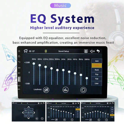 Single Din Car Stereo With Carplay Android Auto,9inch 1024x600 HD IPS Touchscreen Bluetooth FM/AM Radio Mirror Link SWC,Car Audio Receivers,HD Backup Camera/External Mic/USB