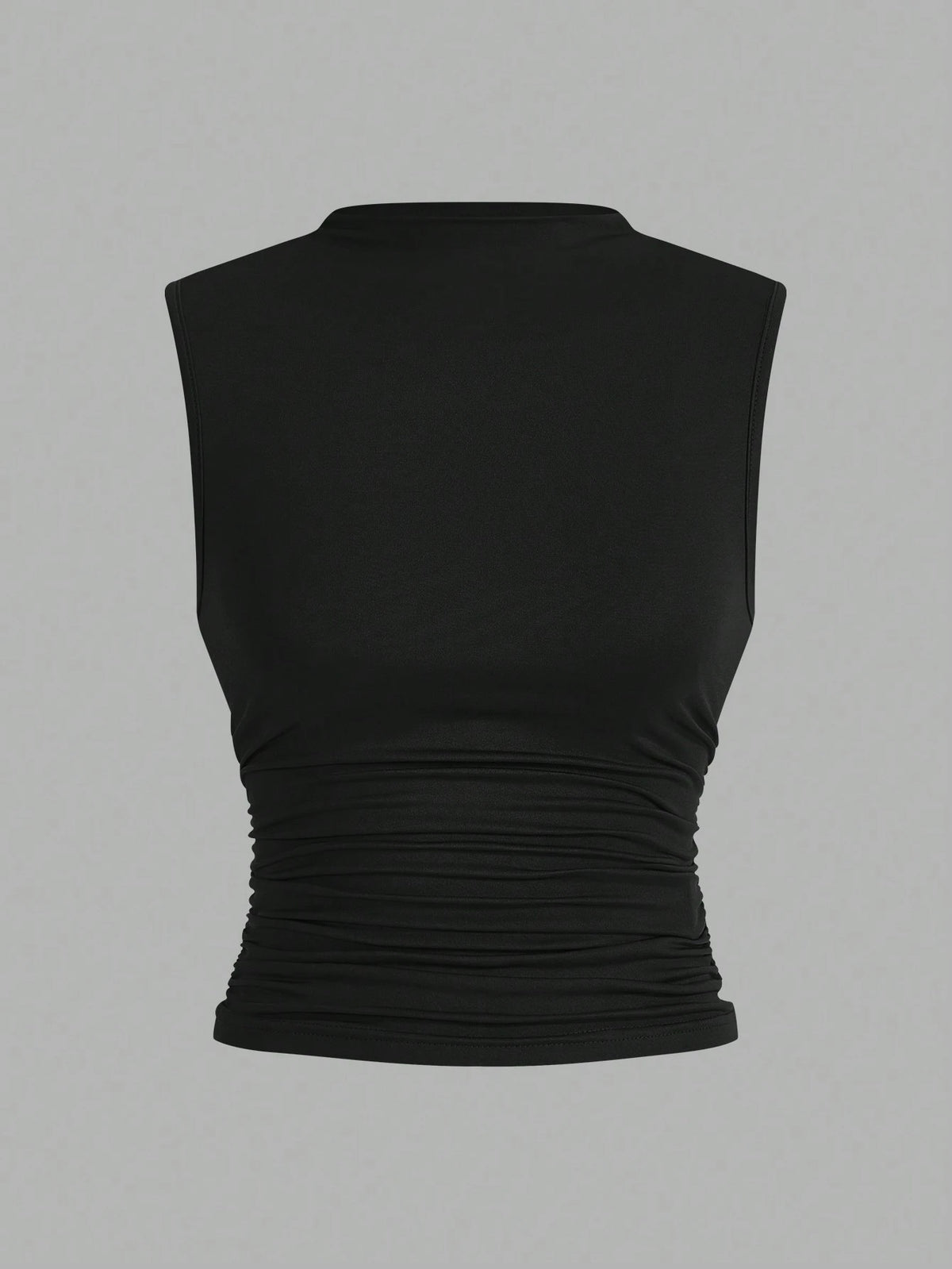 Siren Gaze 3pcs Pleated Sleeveless Blouse Tops Summer Casual
