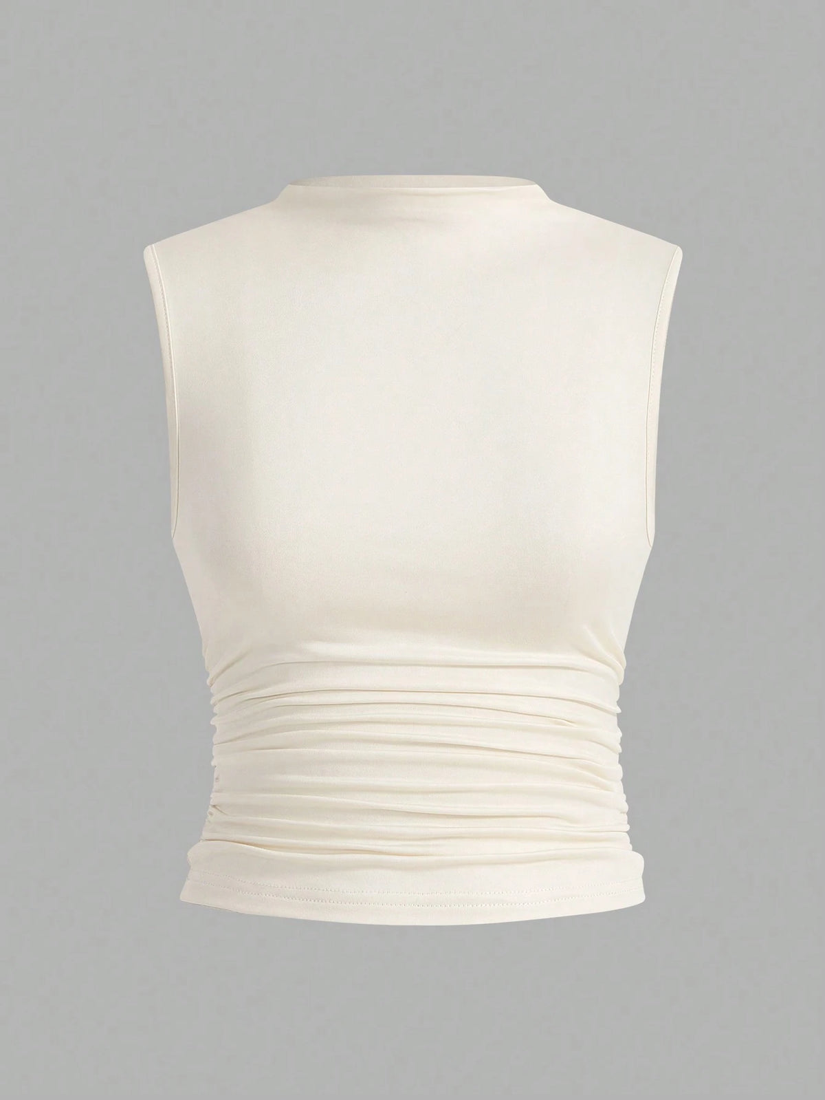 Siren Gaze 3pcs Pleated Sleeveless Blouse Tops Summer Casual