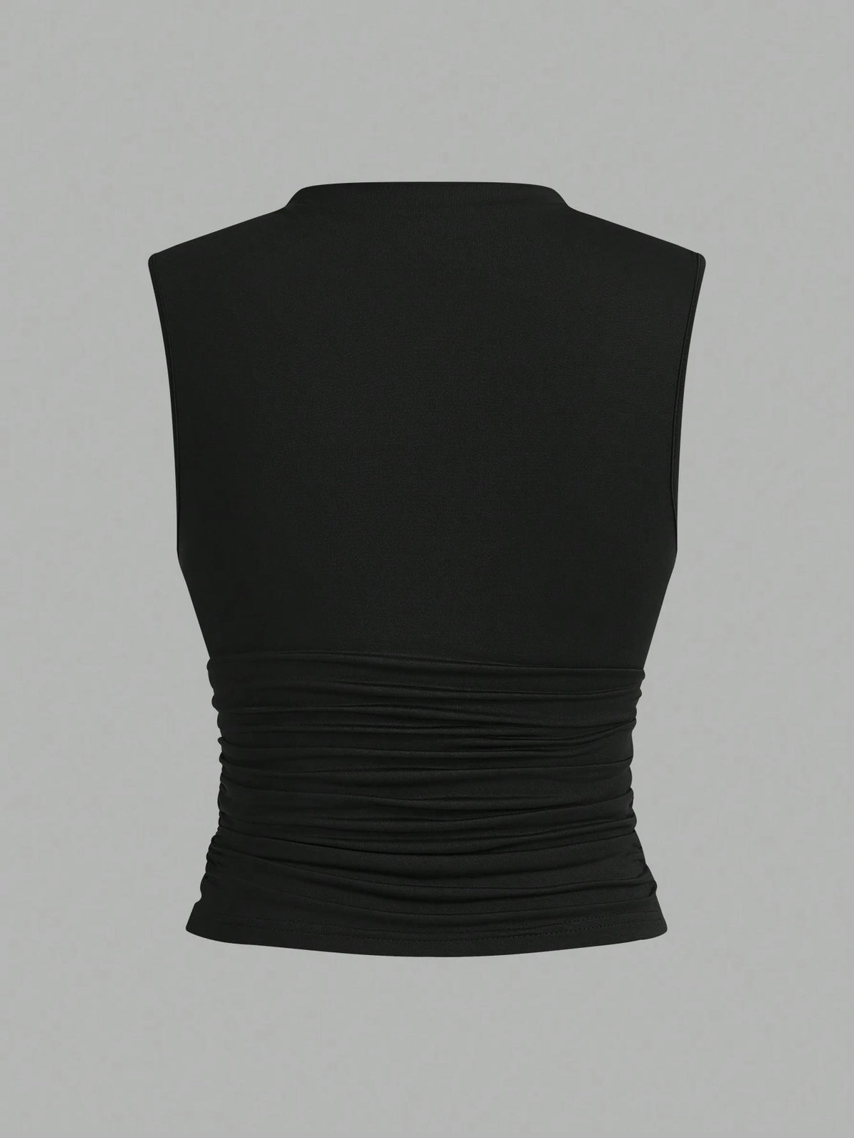 Siren Gaze 3pcs Pleated Sleeveless Blouse Tops Summer Casual