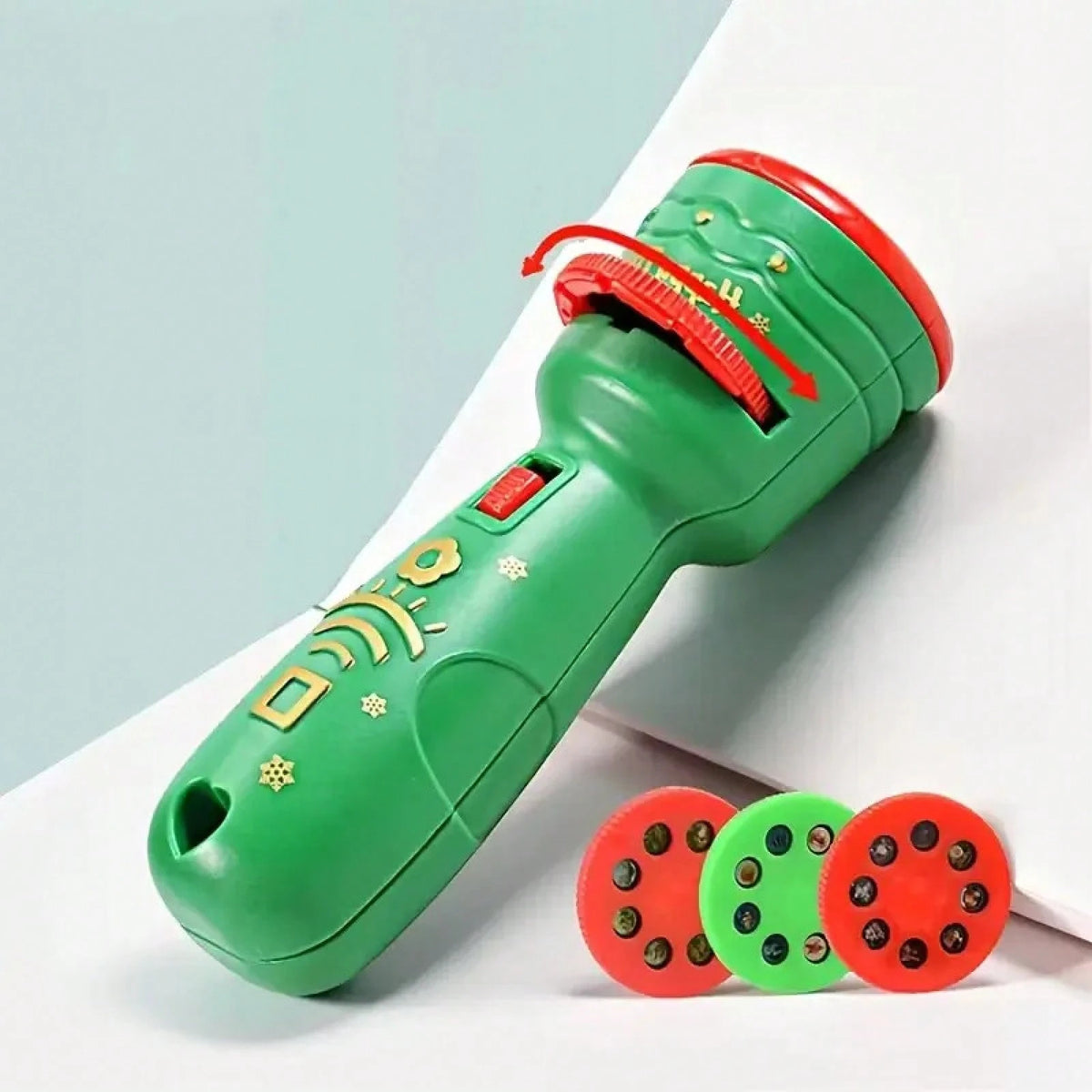 SKYQITIAN 2-In-1 Projector And Flash Light, Fun Christmas Flashlight Projector, Novel Gift Flashlight Projection Luminous Fun Educational Early Childhood Projector Lamp Suitable For Boys And Girls Fun