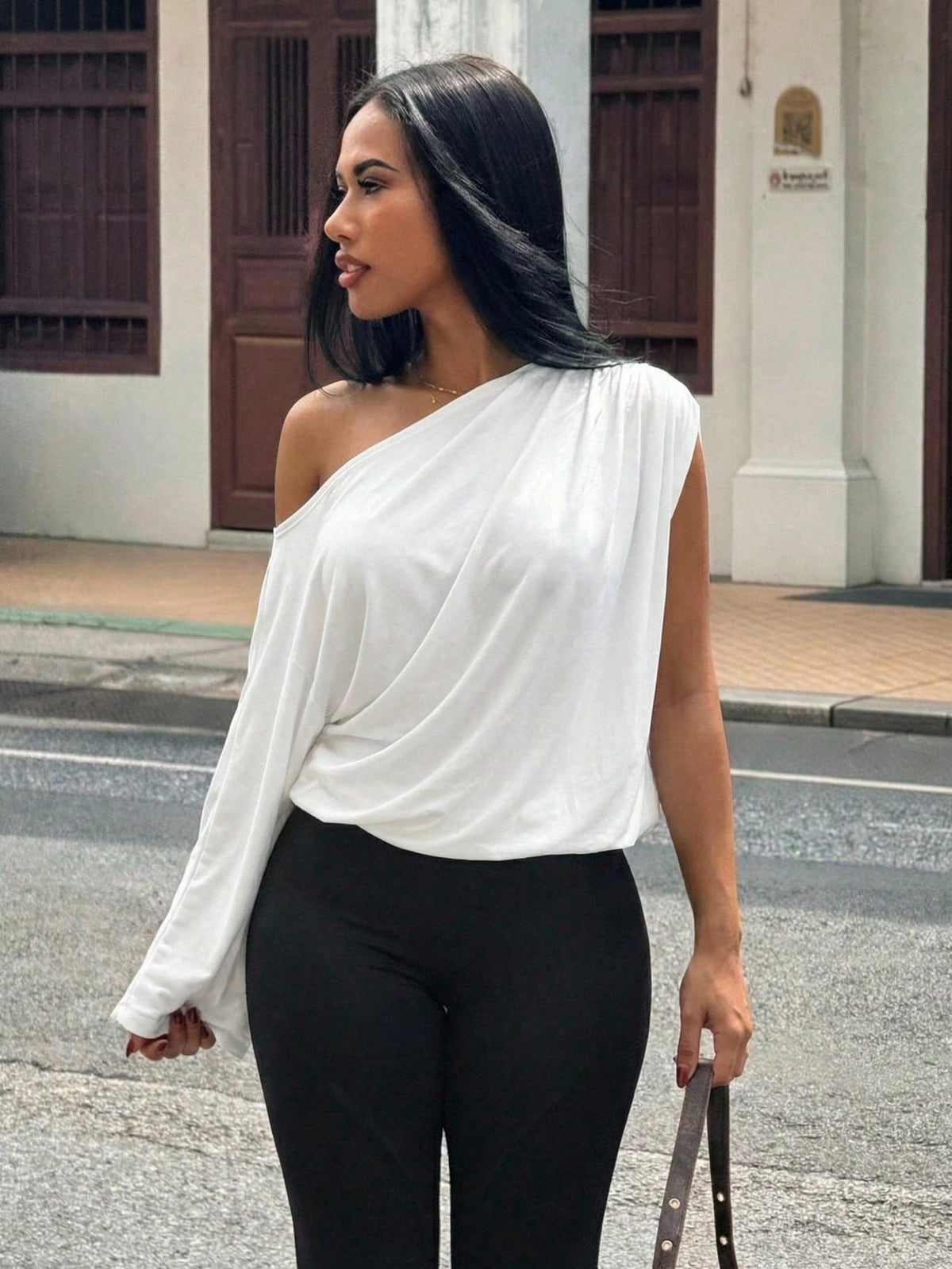 Slaydiva All White,Summer,Casual,Everyday White Top For Women,Y2K Street Sweet Style,Simple Basic Early Spring Music Festival Travel & Commute
