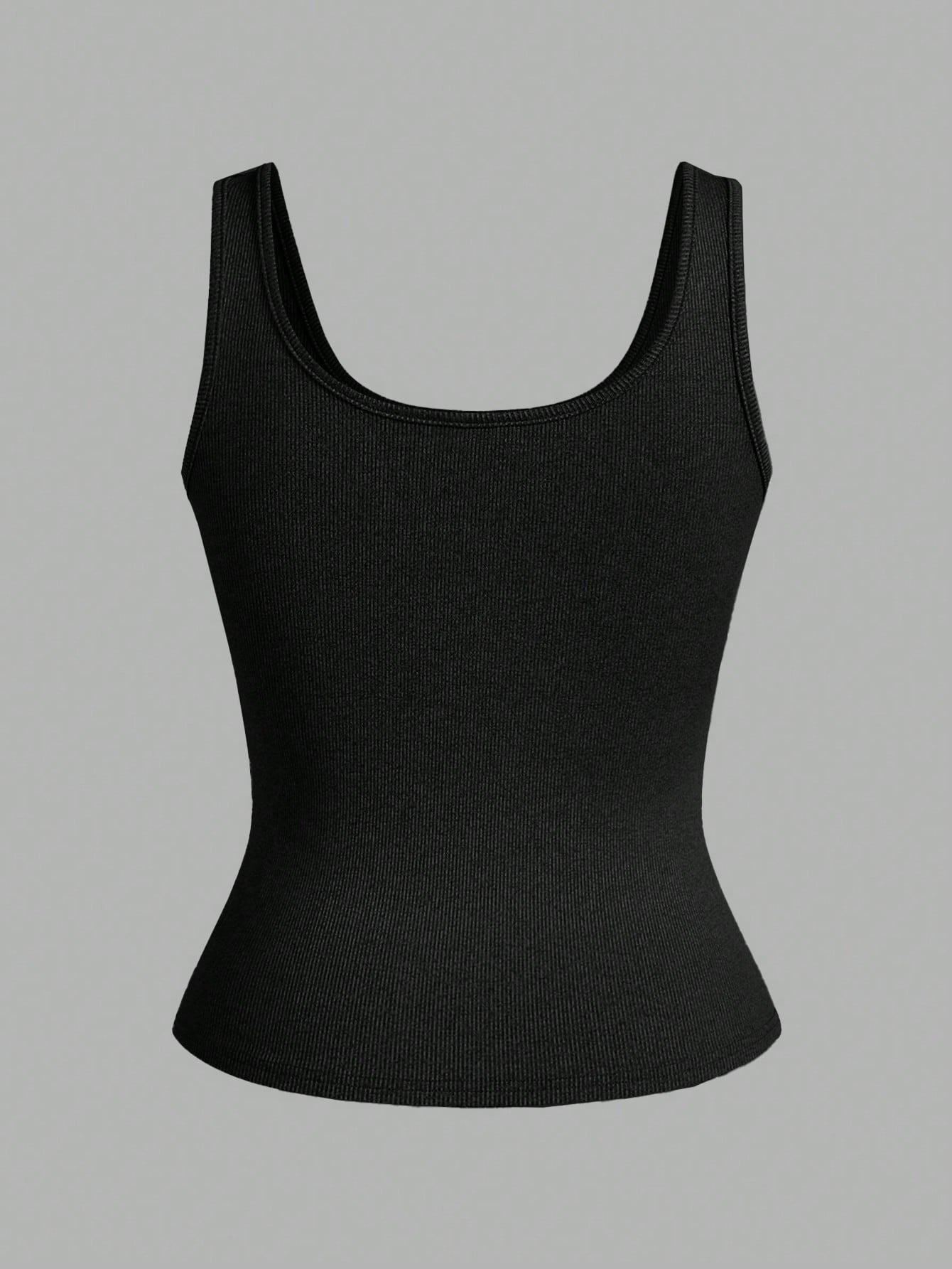 Slaydiva Multi-Pack Basic Slip Cami Top, Narrow Ribbed V-Neck Tank For Women, Black & White, Casual