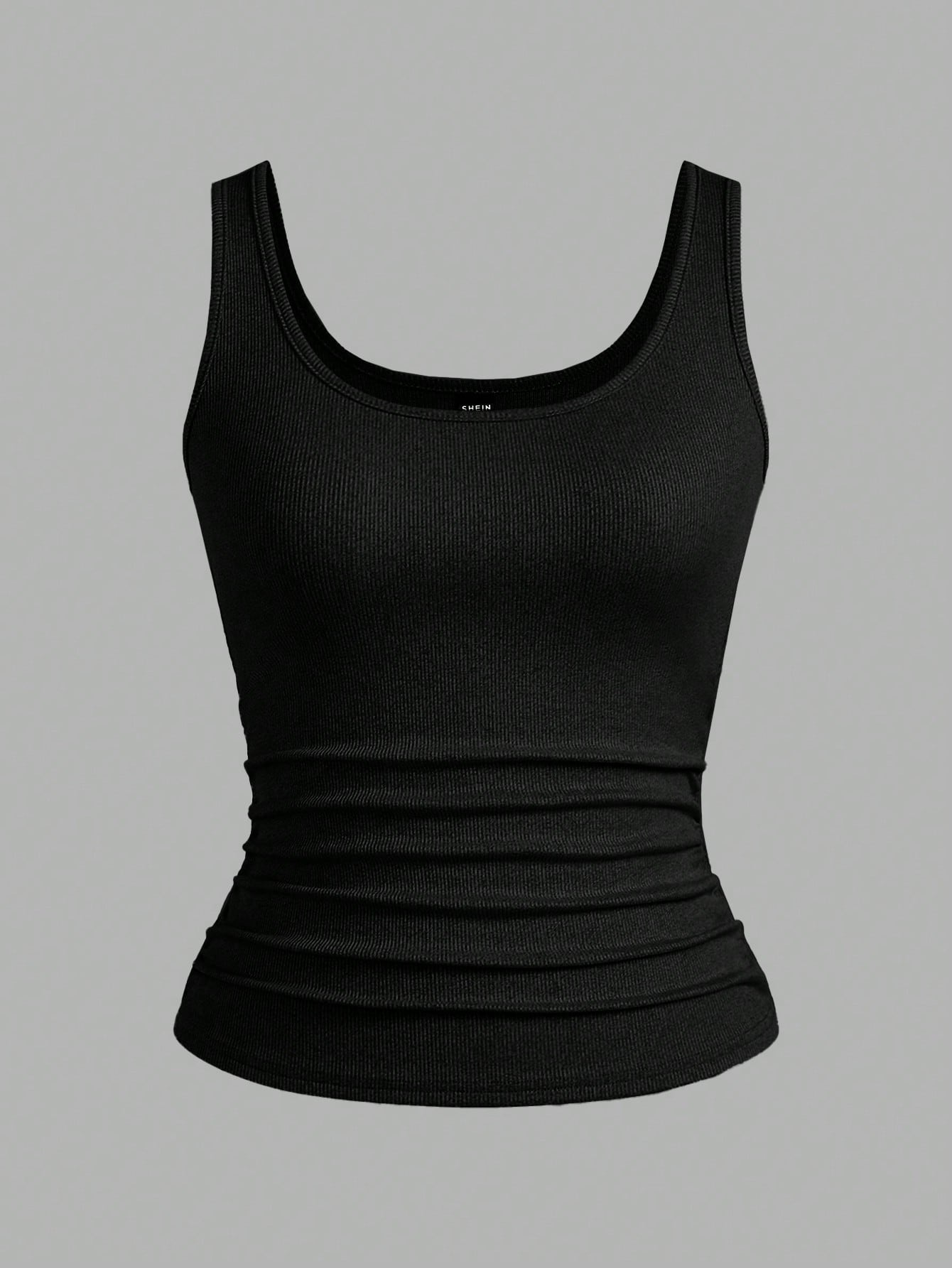 Slaydiva Multi-Pack Basic Slip Cami Top, Narrow Ribbed V-Neck Tank For Women, Black & White, Casual