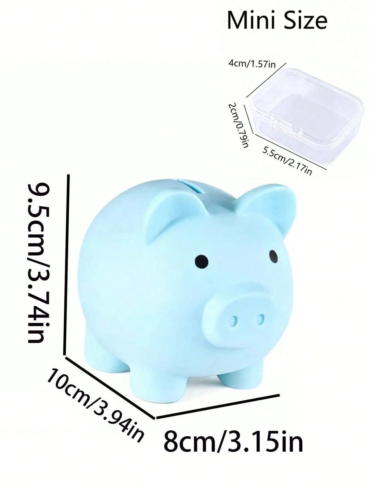 Small Creative Piggy Bank Funny Charming Cute Saving Box Unbreakable Money Box Secret Storage Box Coin Bank For Women And Men Cartoon Lovely Money Bank Saving Coin Bank For Bedroom School Small Pig Ba