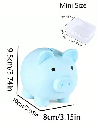 Small Creative Piggy Bank Funny Charming Cute Saving Box Unbreakable Money Box Secret Storage Box Coin Bank For Women And Men Cartoon Lovely Money Bank Saving Coin Bank For Bedroom School Small Pig Ba