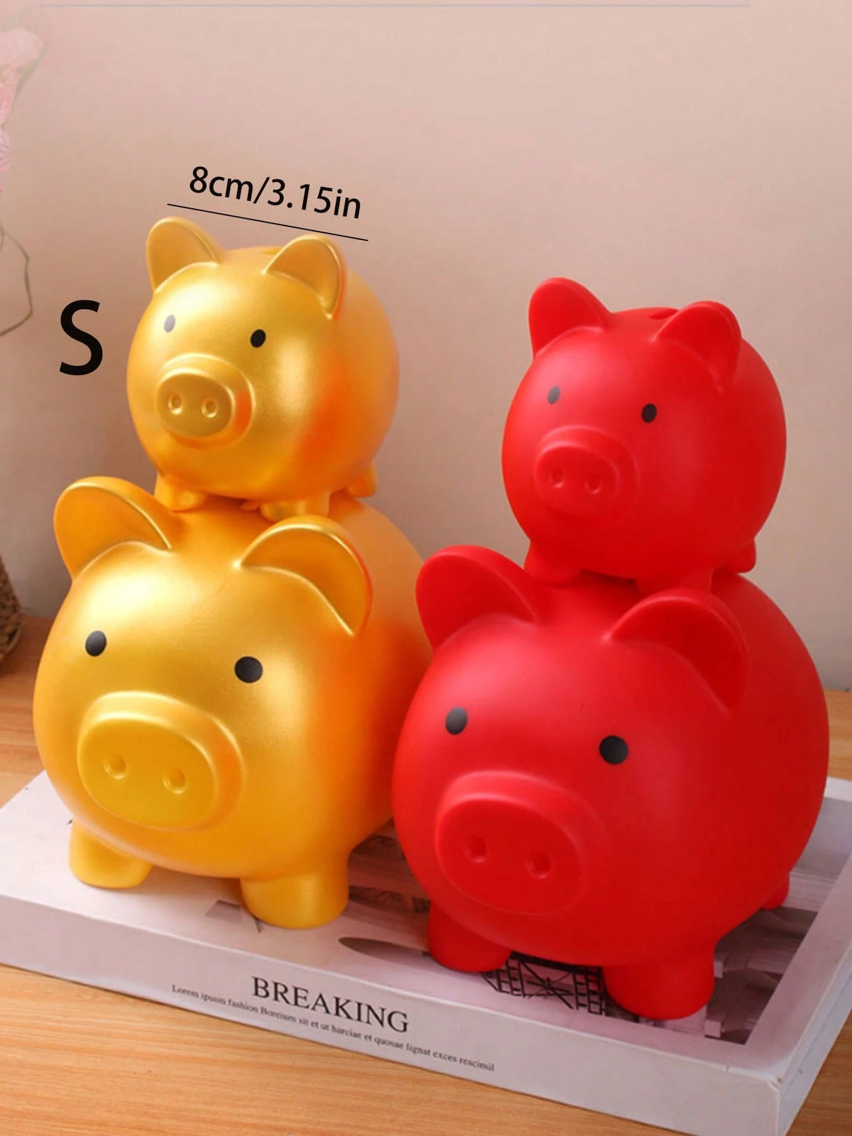 Small Creative Piggy Bank Funny Charming Cute Saving Box Unbreakable Money Box Secret Storage Box Coin Bank For Women And Men Cartoon Lovely Money Bank Saving Coin Bank For Bedroom School Small Pig Ba