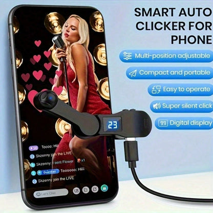 Smartphone Auto Clicker, A Fast Clicker For Screen Devices Of And IPad Apps, A Fast Click Simulator For Games And Live- Streaming Likes