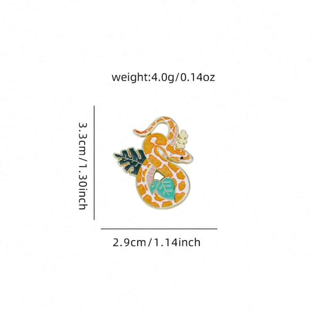 Snake Enamel Brooch Fashion Decorative Brooches Ornaments Lapel Bag Badges Jewelry Gifts 2025 New Style Pin For Clothes Bag Charm School Office Accessories Shirts Jacket Halloween Autumn-Winter Access