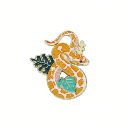 Snake Enamel Brooch Fashion Decorative Brooches Ornaments Lapel Bag Badges Jewelry Gifts 2025 New Style Pin For Clothes Bag Charm School Office Accessories Shirts Jacket Halloween Autumn-Winter Access