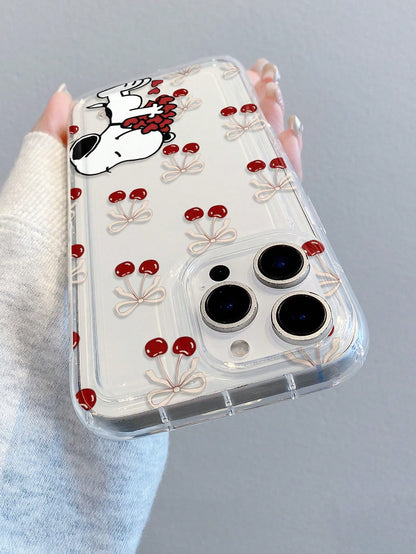 SNOOPY This Cartoon Anime Airbag Phone Case Is Made Of Anti-Drop Tpu Material And Can Be Given As A Holiday Gift. It Is Suitable For Apple Phones, And The New Model Is Suitable For IPhone13/14/15/16