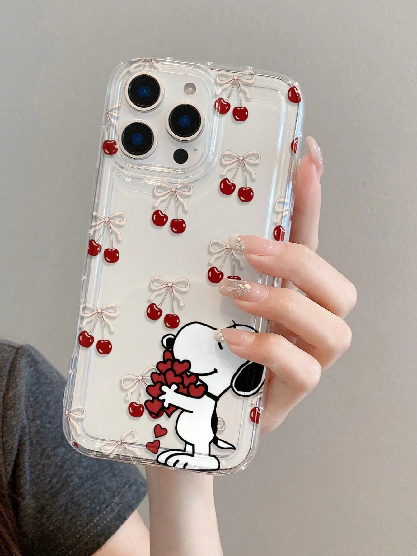 SNOOPY This Cartoon Anime Airbag Phone Case Is Made Of Anti-Drop Tpu Material And Can Be Given As A Holiday Gift. It Is Suitable For Apple Phones, And The New Model Is Suitable For IPhone13/14/15/16