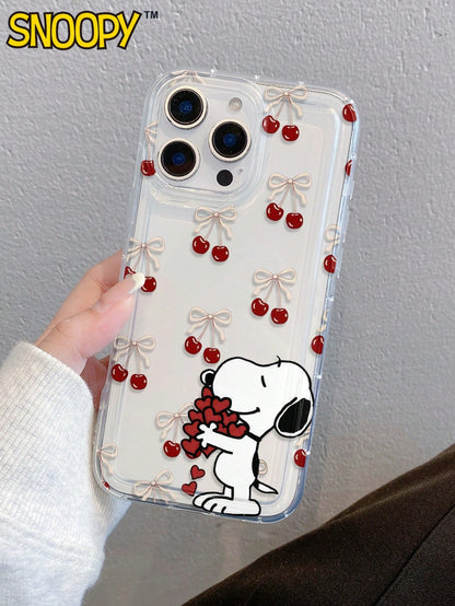 SNOOPY This Cartoon Anime Airbag Phone Case Is Made Of Anti-Drop Tpu Material And Can Be Given As A Holiday Gift. It Is Suitable For Apple Phones, And The New Model Is Suitable For IPhone13/14/15/16