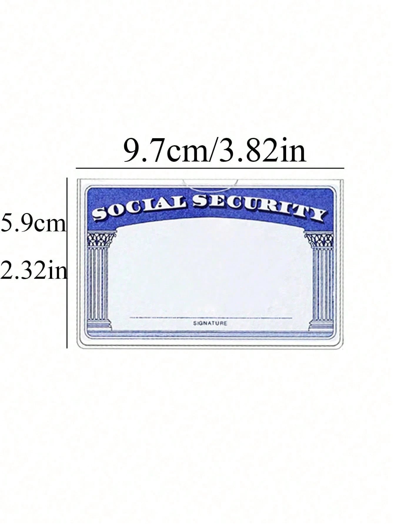 Social Security Card Protector Sleeves,Ultra Clear & Durable,Waterproof SSN/New Medicare/Credit Card Holder, Soft ID/Debit/Credit/Index Card Storage