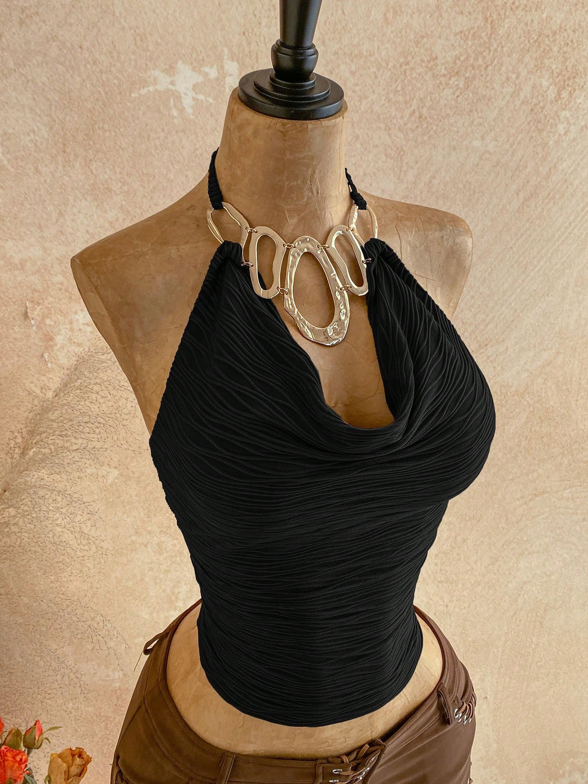 Soleia Spring/Summer New Casual Vacation Western Beach Wedding Guest Attire Graduation Brunch St. Patrick's Day Spring Break Easter Music Festival Elegant Bohemian Tropical Halter Backless Tie Strap M