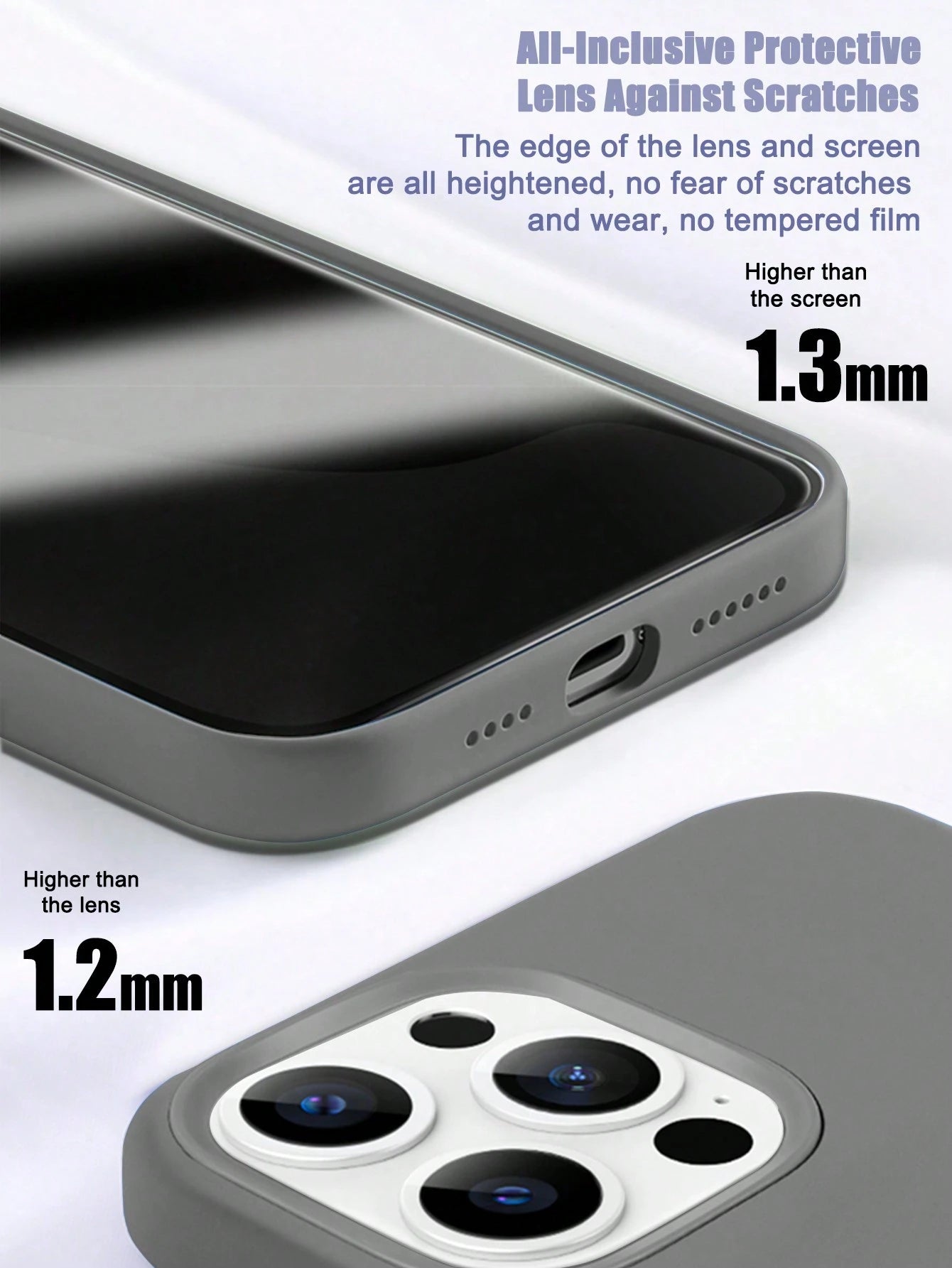 Solid Color Luxury Silicone Shockproof 1PC Liquid Silicone Case Compatible With Apple Compatible With IPhone 16 14 13 12 11 15 Pro Max Cover Compatible With IPhone 12 13 Mini 14 15 16 Plus Fashion Wit