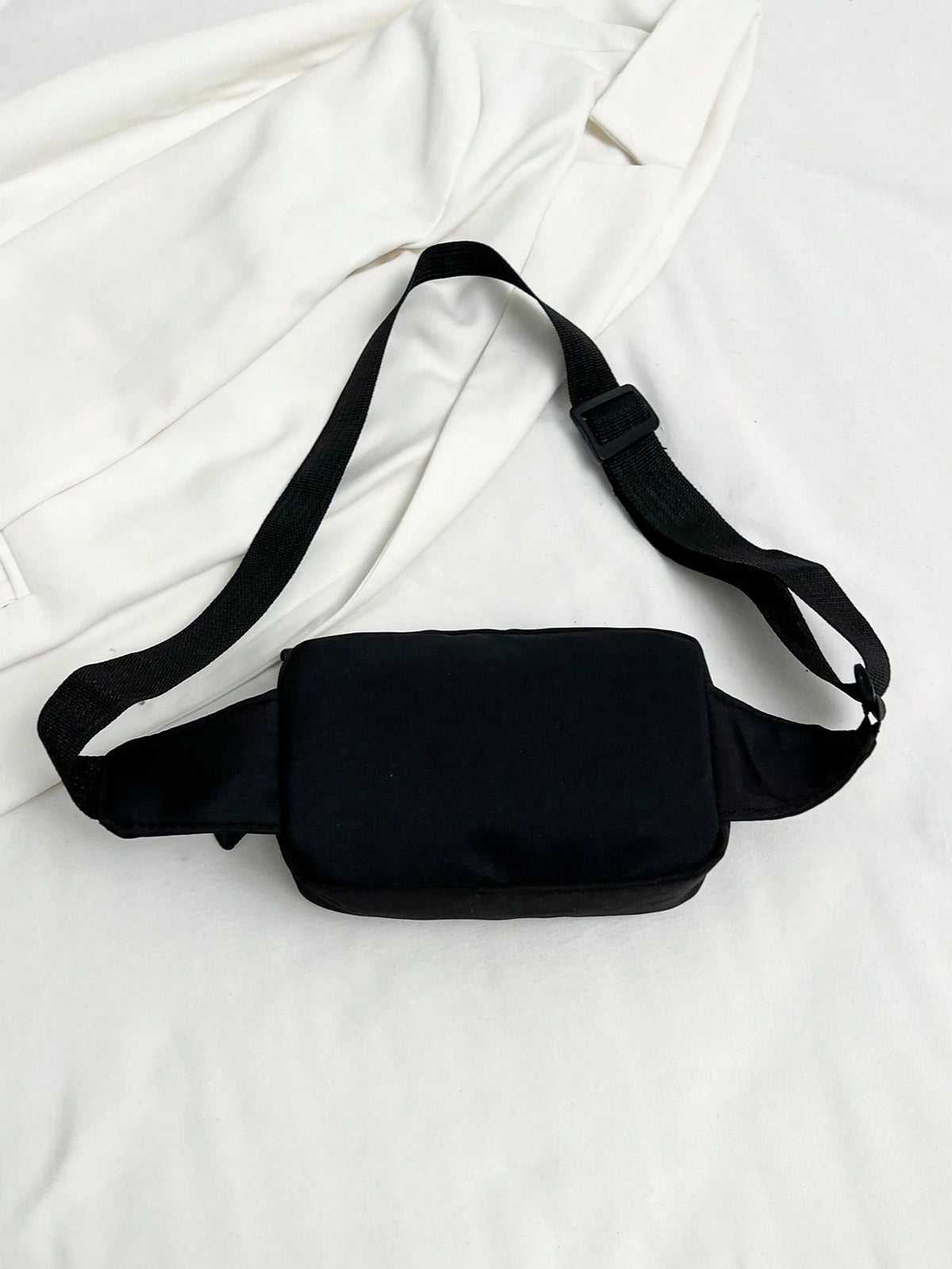 Solid Color Nylon Fabric Fashion Mini Plain Canvas Casual Versatile Tourism Chest Bag/Phone Pouch/Purse For Women