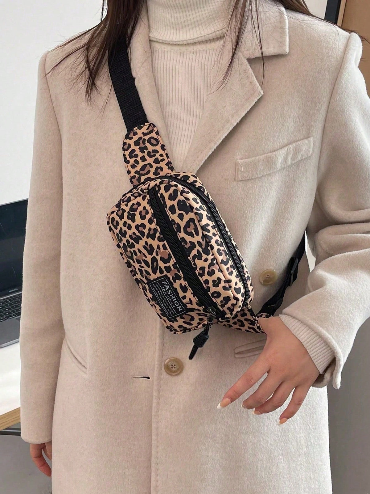 Solid Color Nylon Fabric Fashion Mini Plain Canvas Casual Versatile Tourism Chest Bag/Phone Pouch/Purse For Women