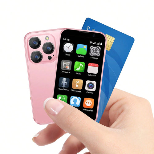 SOYES 3G Mini Smartphone, 3.0 Inch Pocketsized Phone, Dual SIM Slots, Face ID, Phone Premium Small Student Pocket Cellphone, 2GB+16GB, World'S Smallest Mini Phone, Android Compact Phone Premium Small
