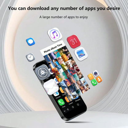 SOYES 3G Mini Smartphone, 3.0 Inch Pocketsized Phone, Dual SIM Slots, Face ID, Phone Premium Small Student Pocket Cellphone, 2GB+16GB, World'S Smallest Mini Phone, Android Compact Phone Premium Small