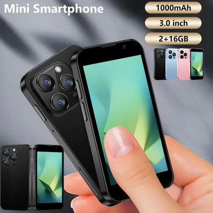 SOYES World's Smallest Smartphone- Android 9 Mini Phone With Quad-Core Processor, 16GB ROM/2GB RAM, 5MP Camera, Dual SIM Slots, Face Unlock & Touchscreen-Gift For Boys & Girls, With Apps ( Play Stor