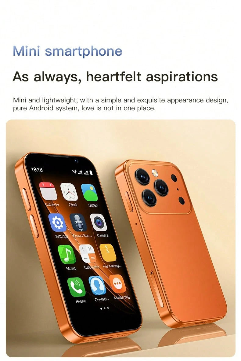SOYES XS18PRO Fashionable Lightweight Smartphone, 3-Inch 3G Smart Phone, Personalized Mini Ultra-Light, 3.0 High-Definition Screen, Multi-Core Processor, Memory Card Expansion, Compact And Portable, F