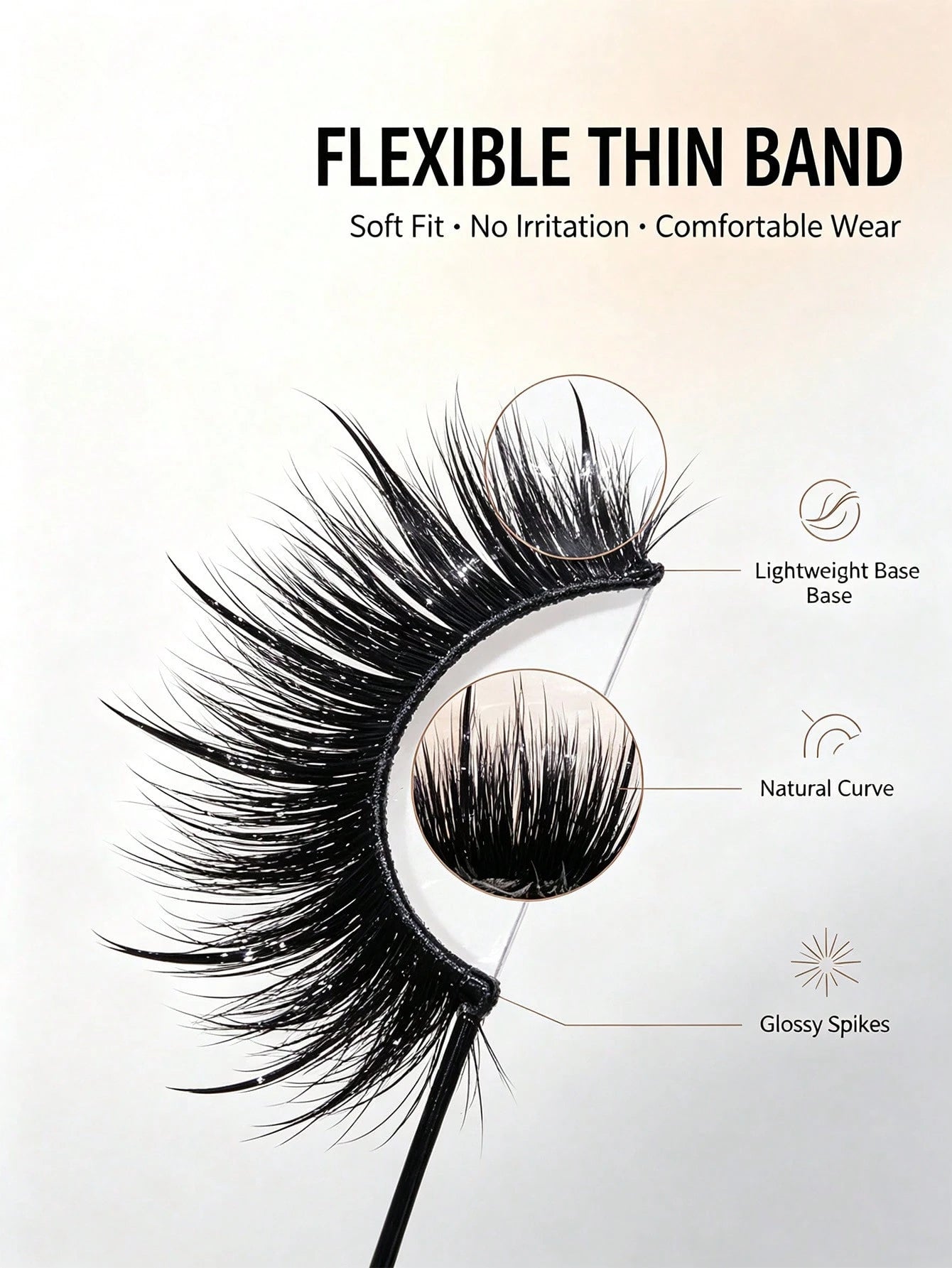 Spiky Wet Look Manga Lashes, Wispy Clustered Faux Mink False Eyelashes, Dramatic Anime Strip Lashes For Daily & Party Makeup, Reusable Handmade Eye Lashes (N099)