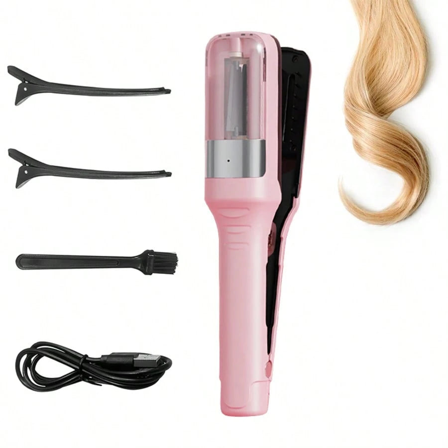 Split End Hair Trimmer,Automatic Split End Remover,Designed With Precision Blades And A Protective Guard, This Hair End Remover Works On Straight, Wavy, Curly. It Gently Trims Damaged Ends Without Tug