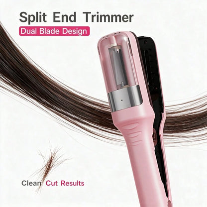 Split End Hair Trimmer,Automatic Split End Remover,Designed With Precision Blades And A Protective Guard, This Hair End Remover Works On Straight, Wavy, Curly. It Gently Trims Damaged Ends Without Tug