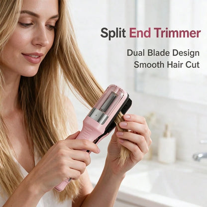 Split End Hair Trimmer,Automatic Split End Remover,Designed With Precision Blades And A Protective Guard, This Hair End Remover Works On Straight, Wavy, Curly. It Gently Trims Damaged Ends Without Tug