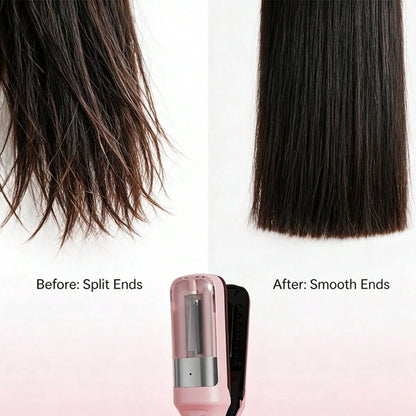 Split End Hair Trimmer,Automatic Split End Remover,Designed With Precision Blades And A Protective Guard, This Hair End Remover Works On Straight, Wavy, Curly. It Gently Trims Damaged Ends Without Tug