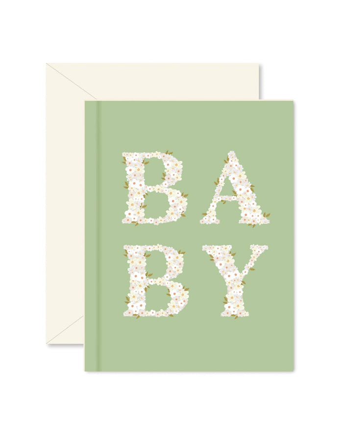 Spring Green Baby Blooms Greeting Card